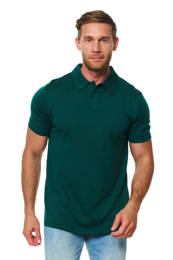 Men's Merino Polo 180 Forest Green