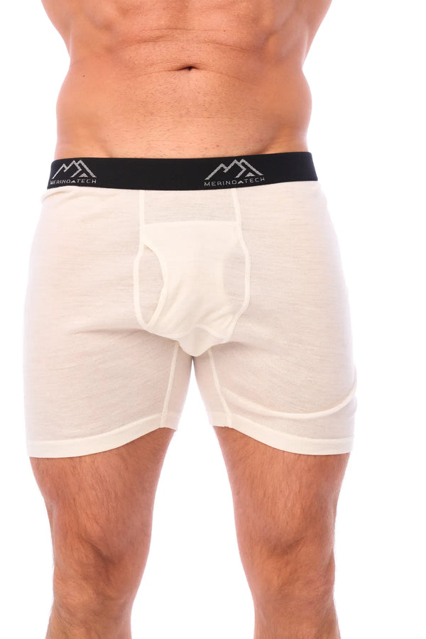 Men's Merino Boxers 170 Off White, 1 pack