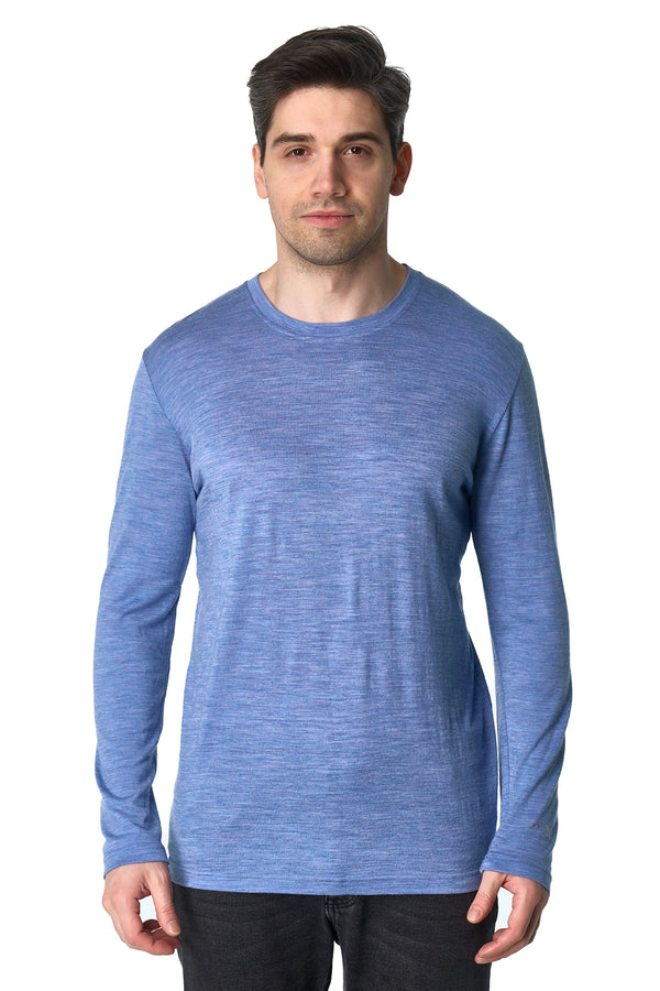 Men's Merino Long Sleeve 190 Blue Jeans