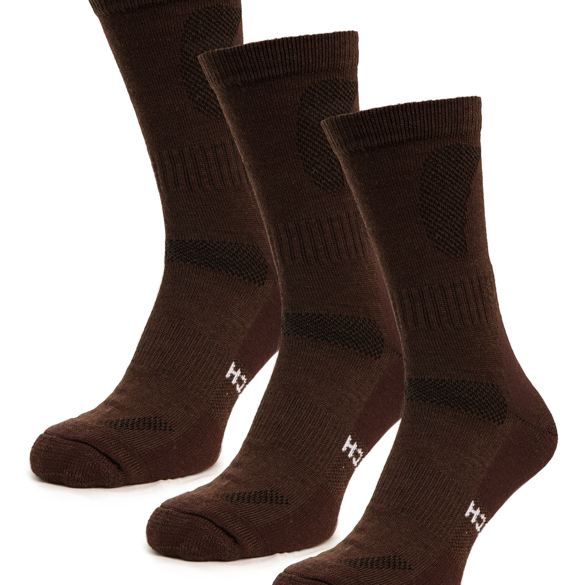Durable 100% Merino Wool Brown Socks for Tourism & Outdoor Sports | Comfort in Every Step ...