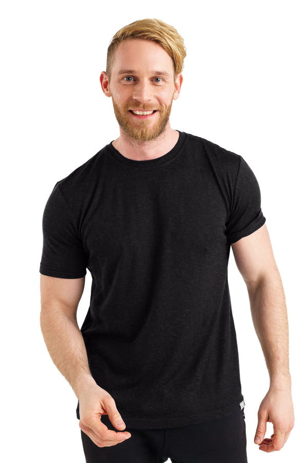 Men's Merino T-shirt 180 Heathered Black