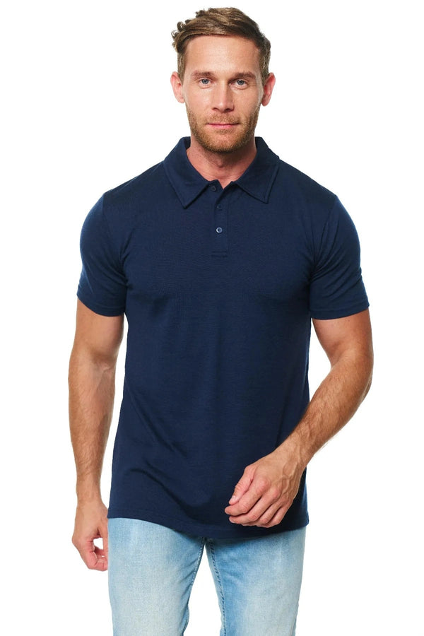 Men's Merino Polo 180 Midnight Navy