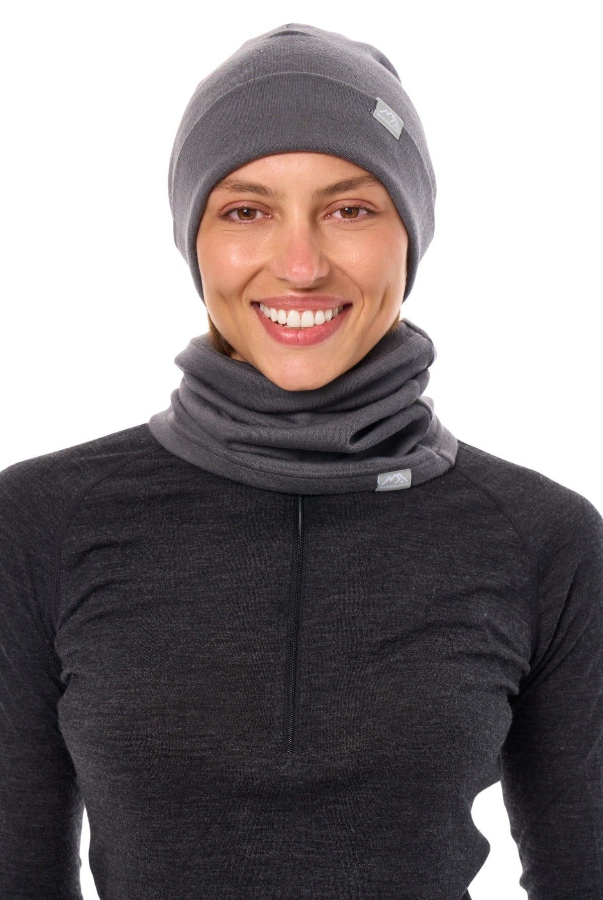Adult Beanie Grey Shades + Gaiter