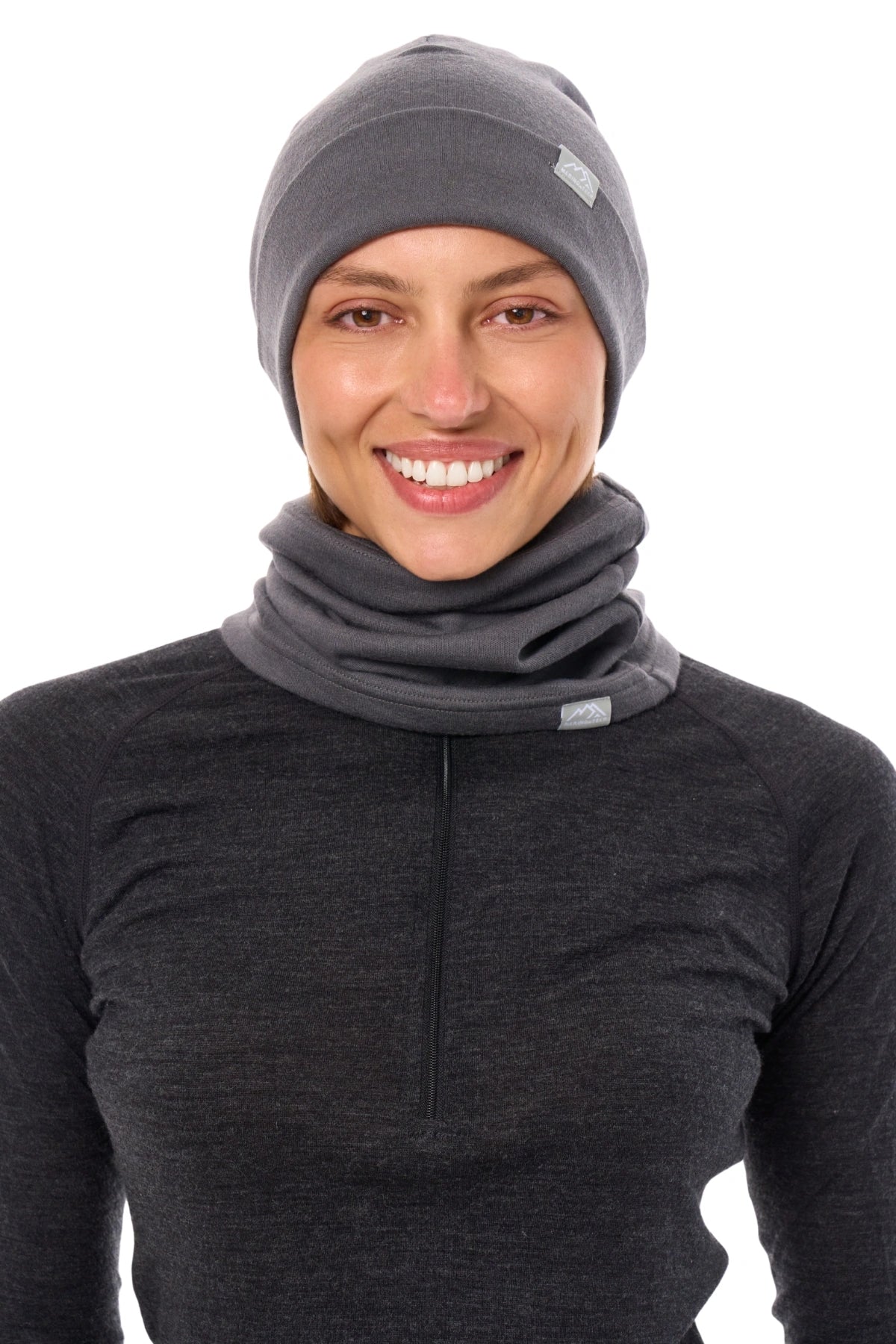 Adult Beanie Grey Shades + Gaiter