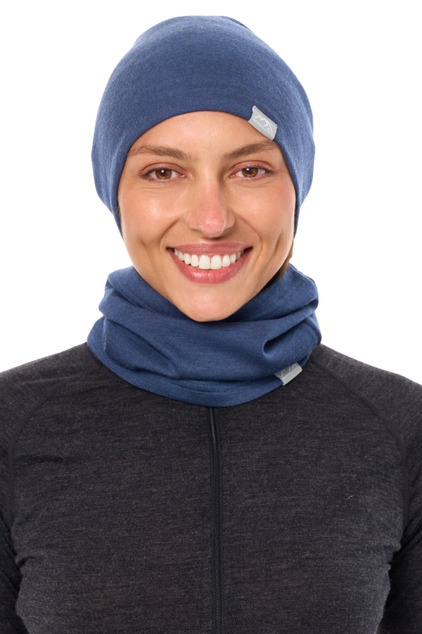 Adult Beanie Denim + Gaiter