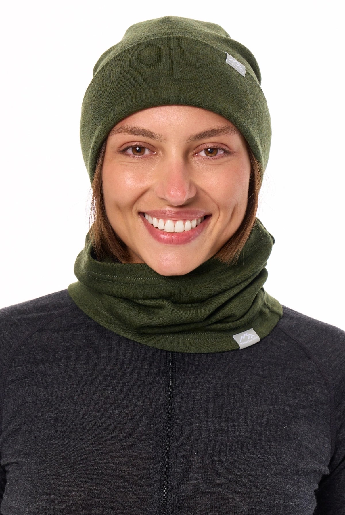 Adult Beanie Army Green + Gaiter