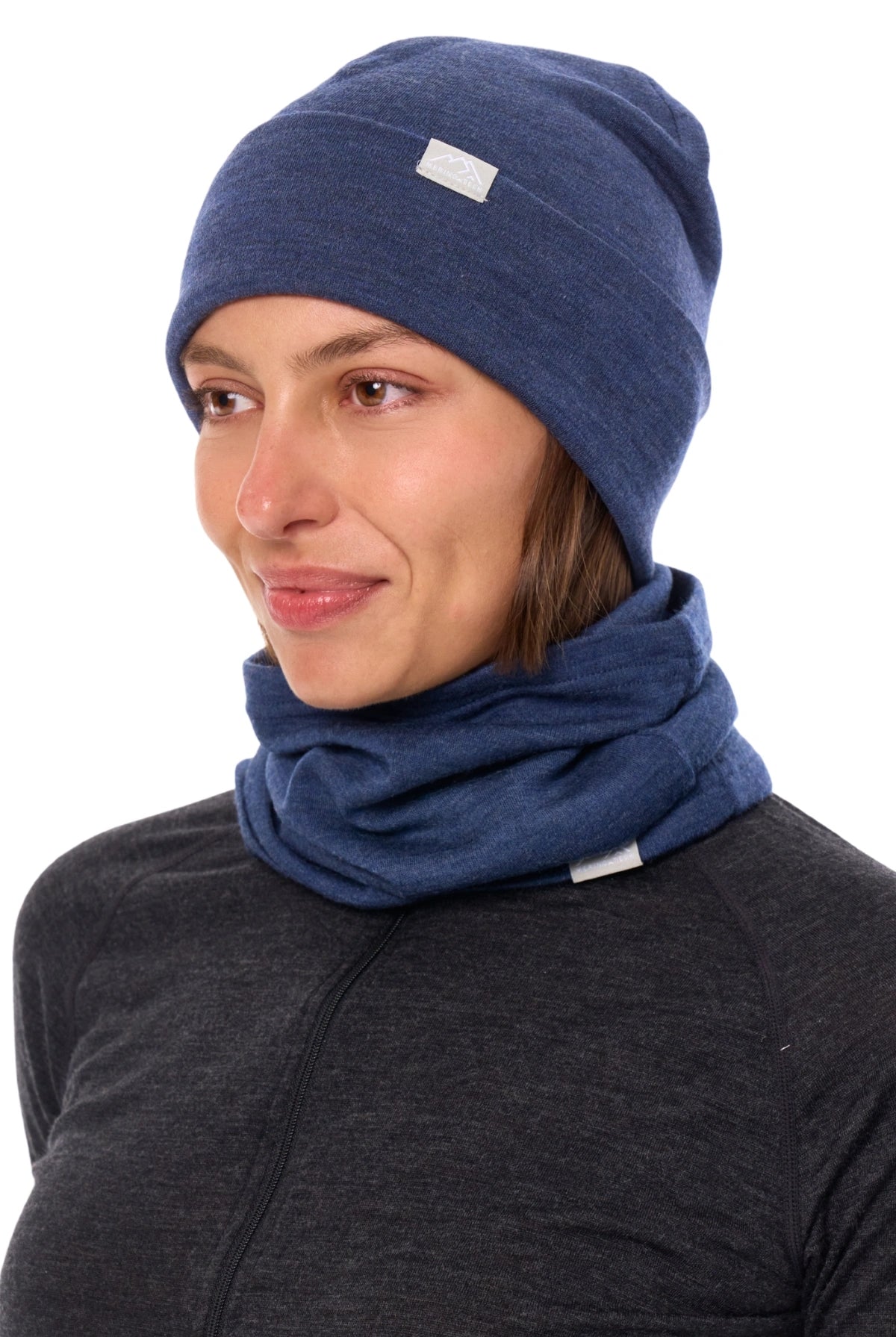 Adult Beanie Navy Blue + Gaiter — view 2