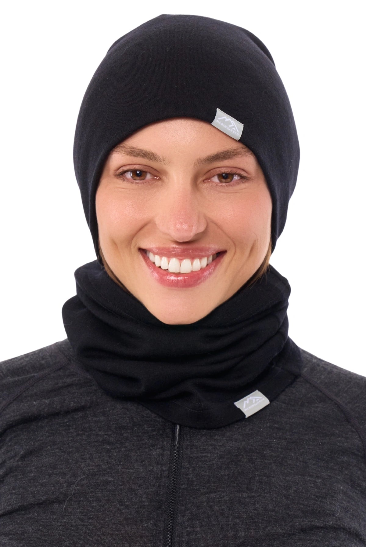 Adult Beanie Black + Gaiter