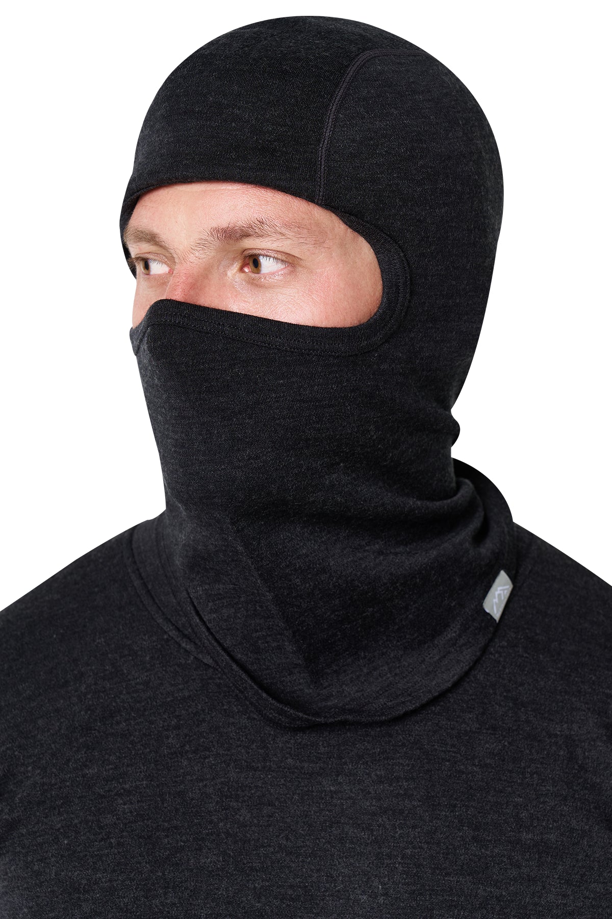 Men's Charcoal Grey Merino Wool Set 320 + Balaclava — view 3