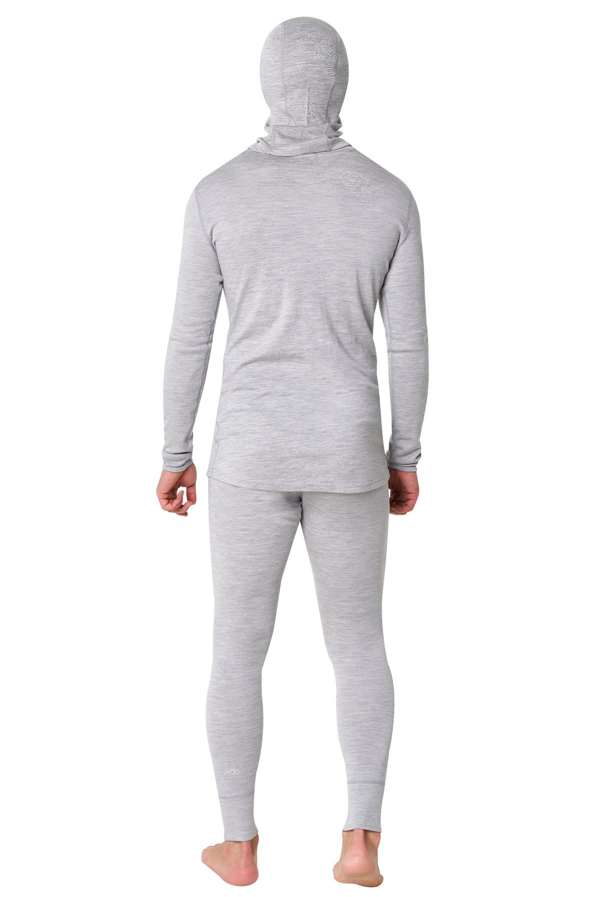 Men's Heather Grey Merino Wool Set 320 + Balaclava — view 2