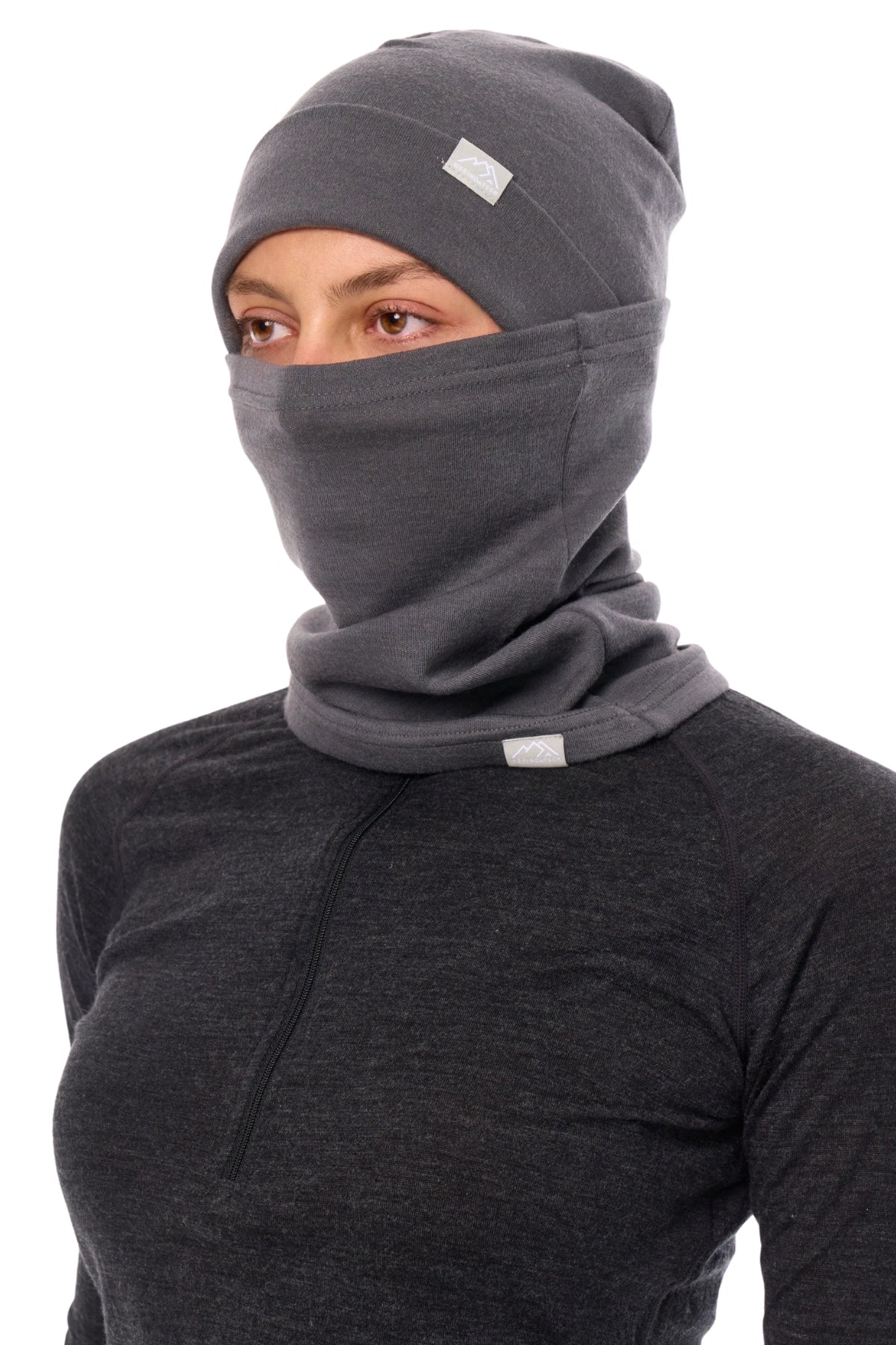 Adult Beanie Grey Shades + Gaiter — view 4