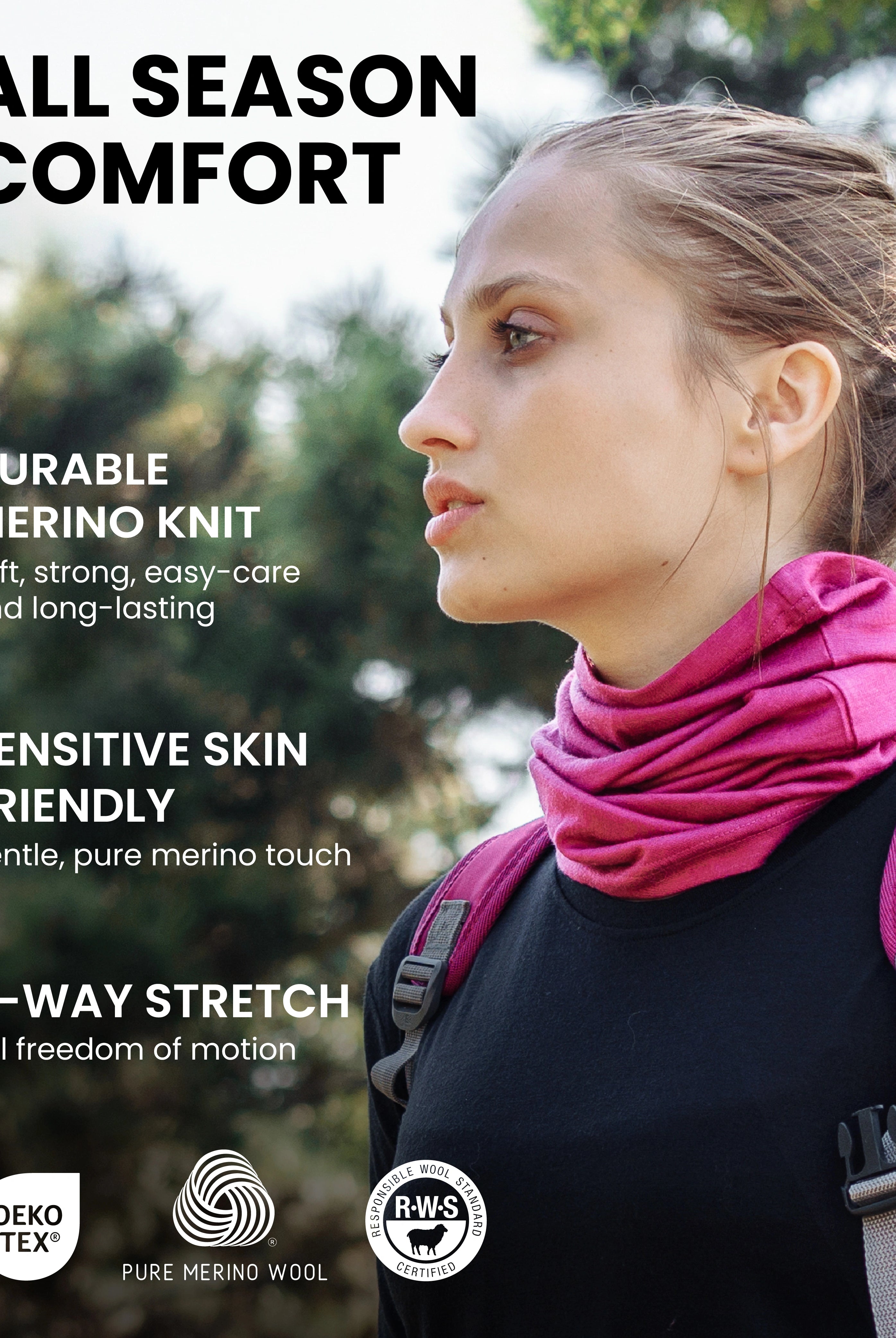 Merino neck gaiter 230 — lifestyle