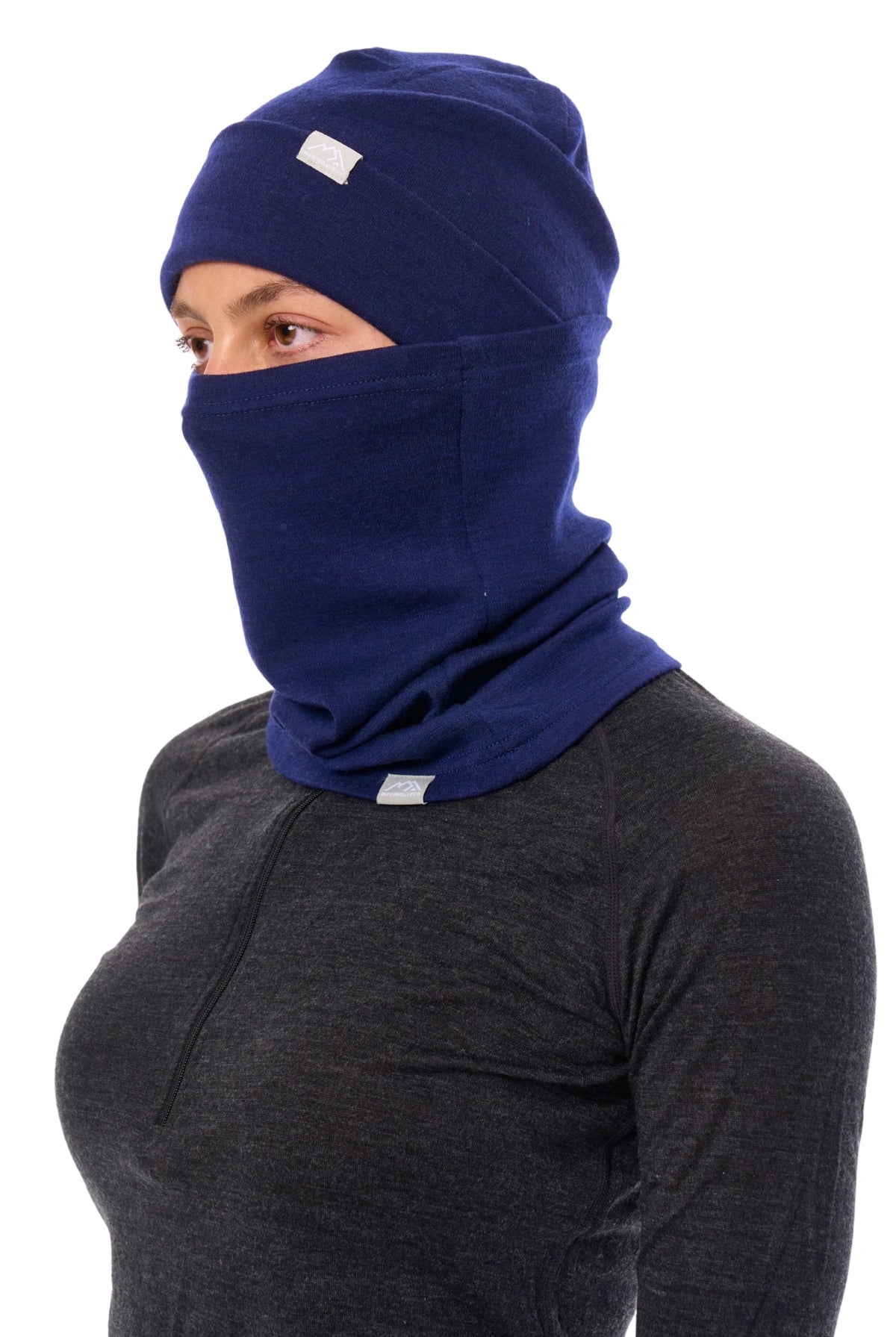 Adult Beanie Deep Navy + Gaiter — view 5