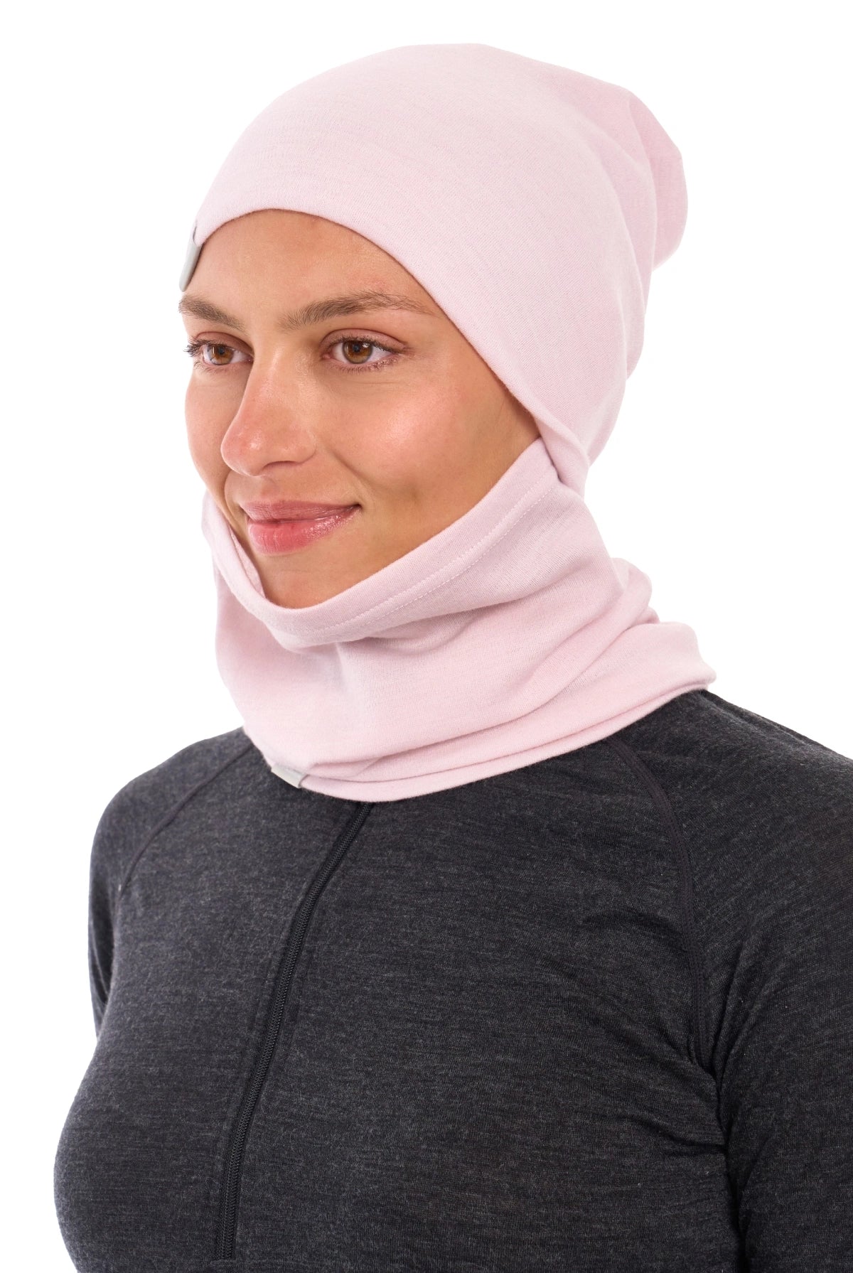 Adult Beanie Light Lavender + Gaiter — view 2