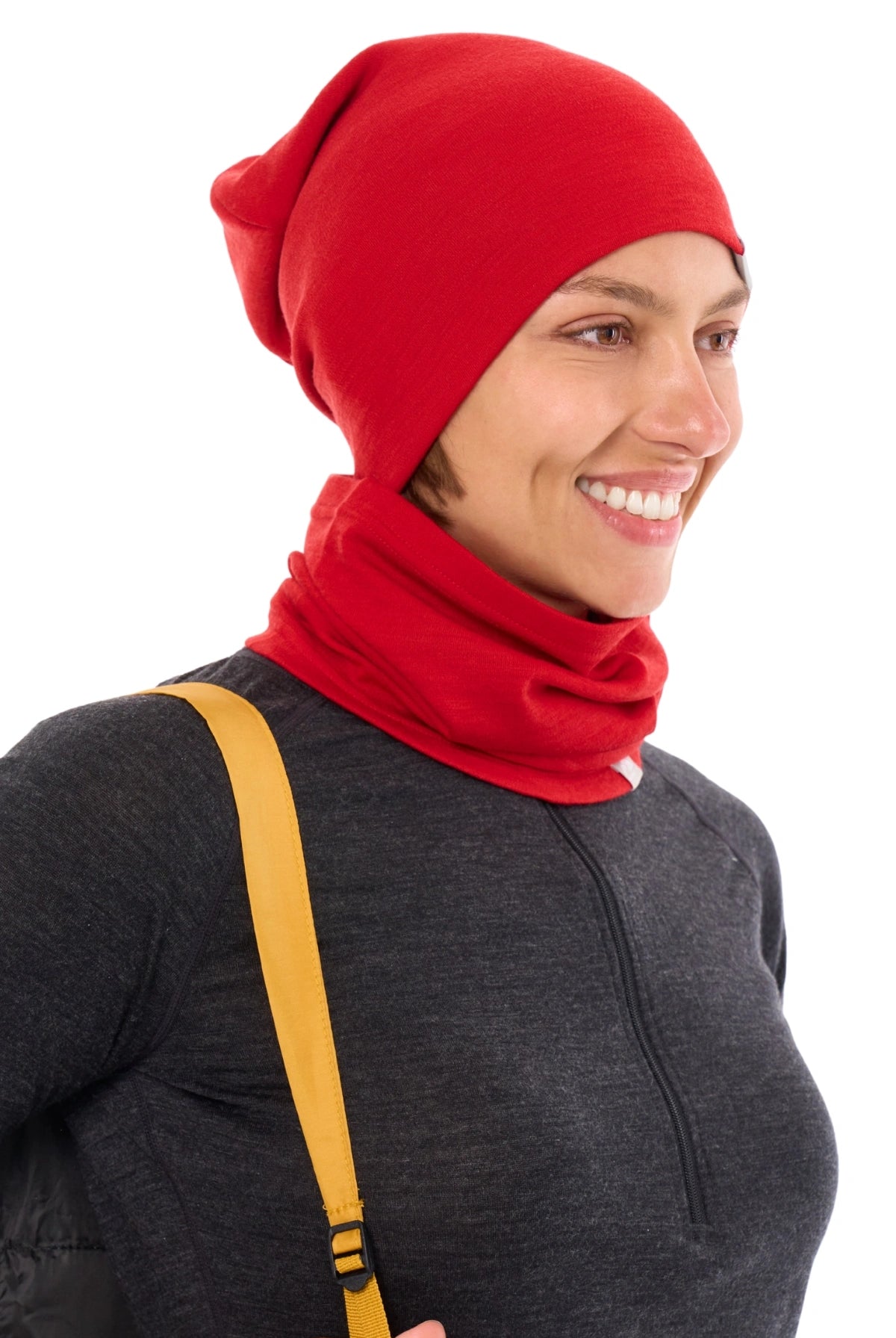 Adult Beanie Red + Gaiter — view 5