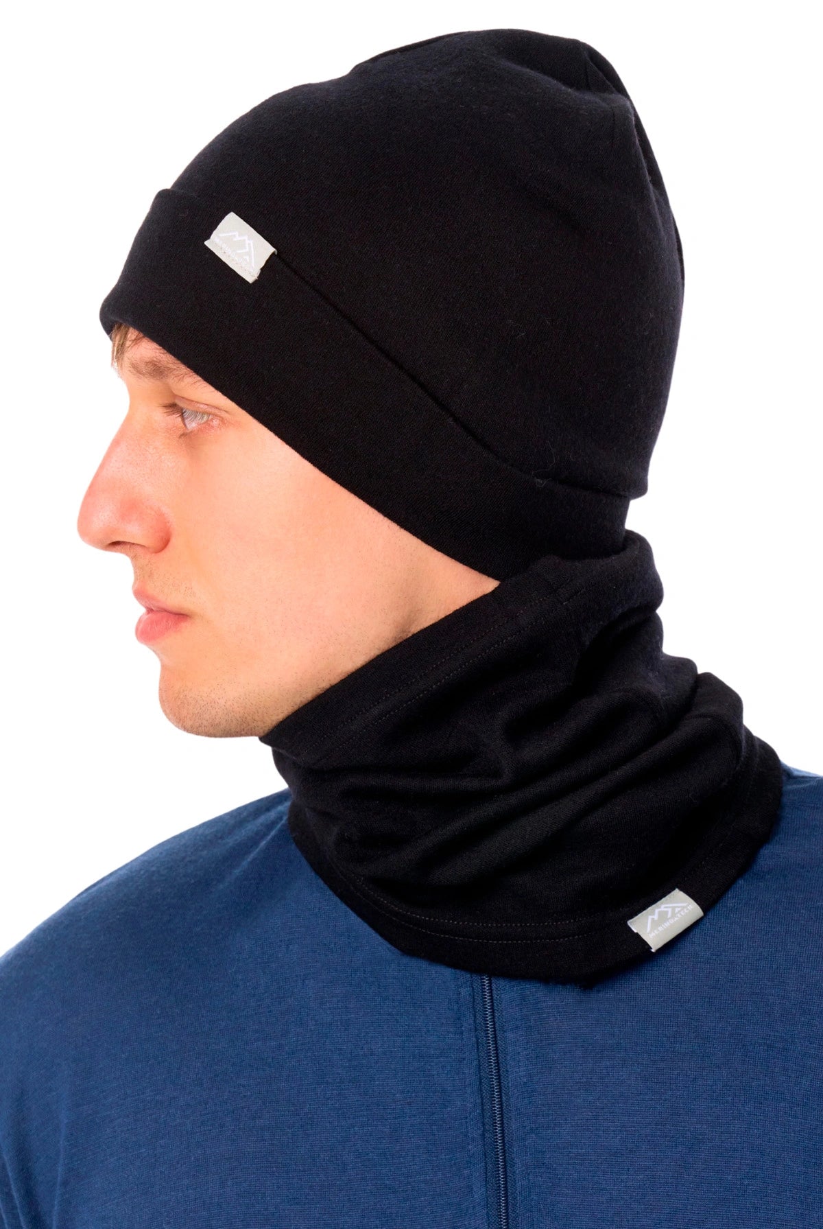 Adult Beanie Black + Gaiter — view 6