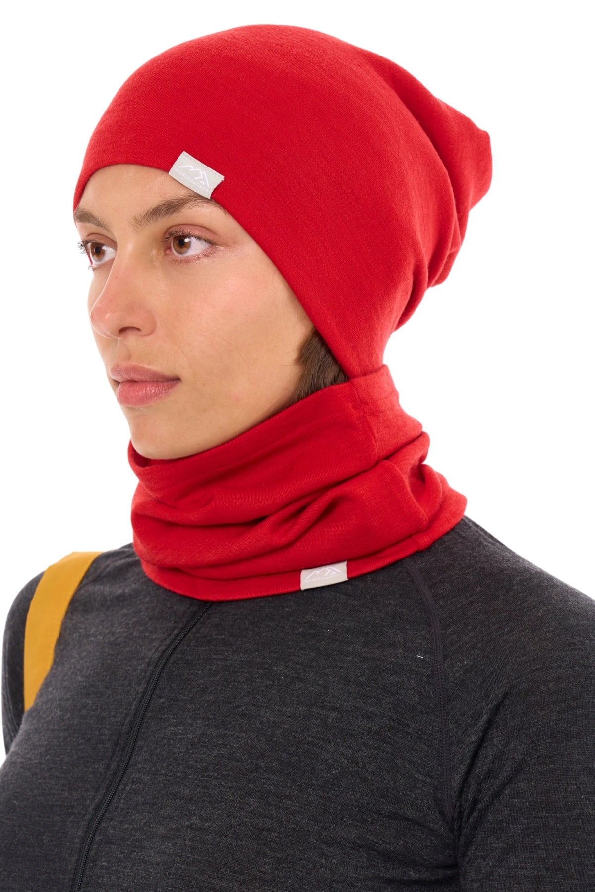 Adult Beanie Red + Gaiter — view 3