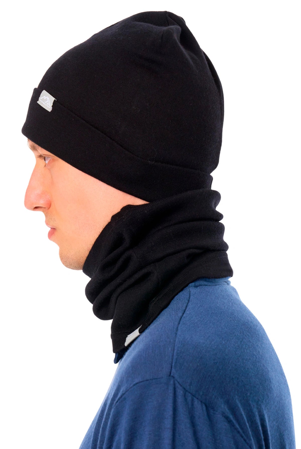 Adult Beanie Black + Gaiter — view 7