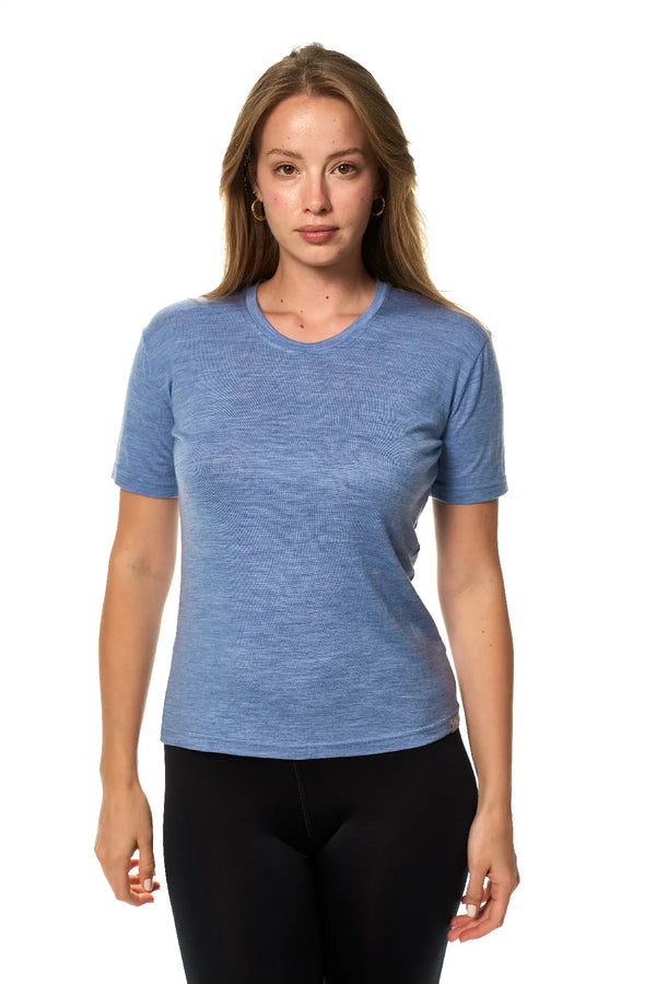 Women's Merino T-shirt 180 Dark Blue Crewneck