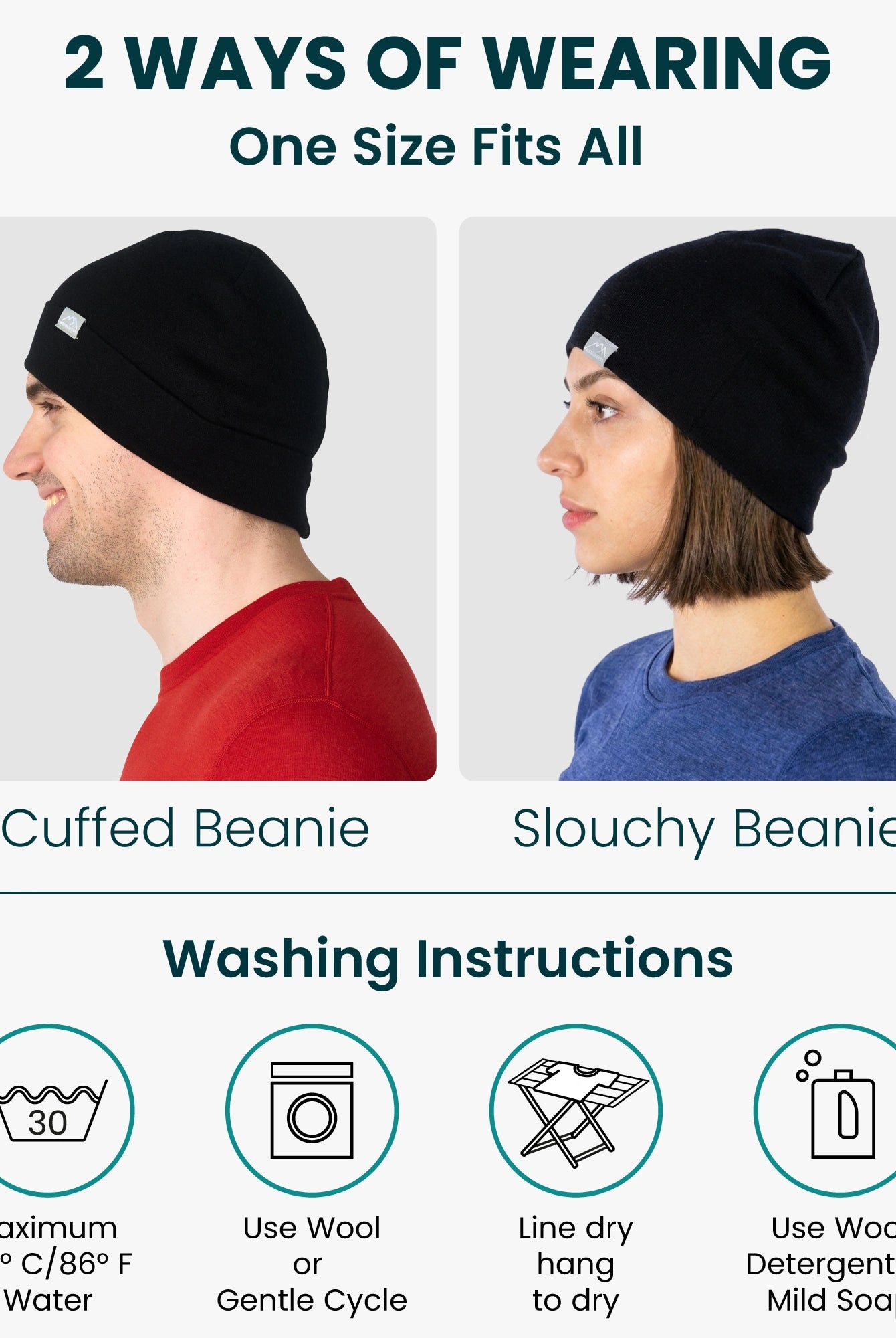 Adult merino beanie and gaiter — lifestyle