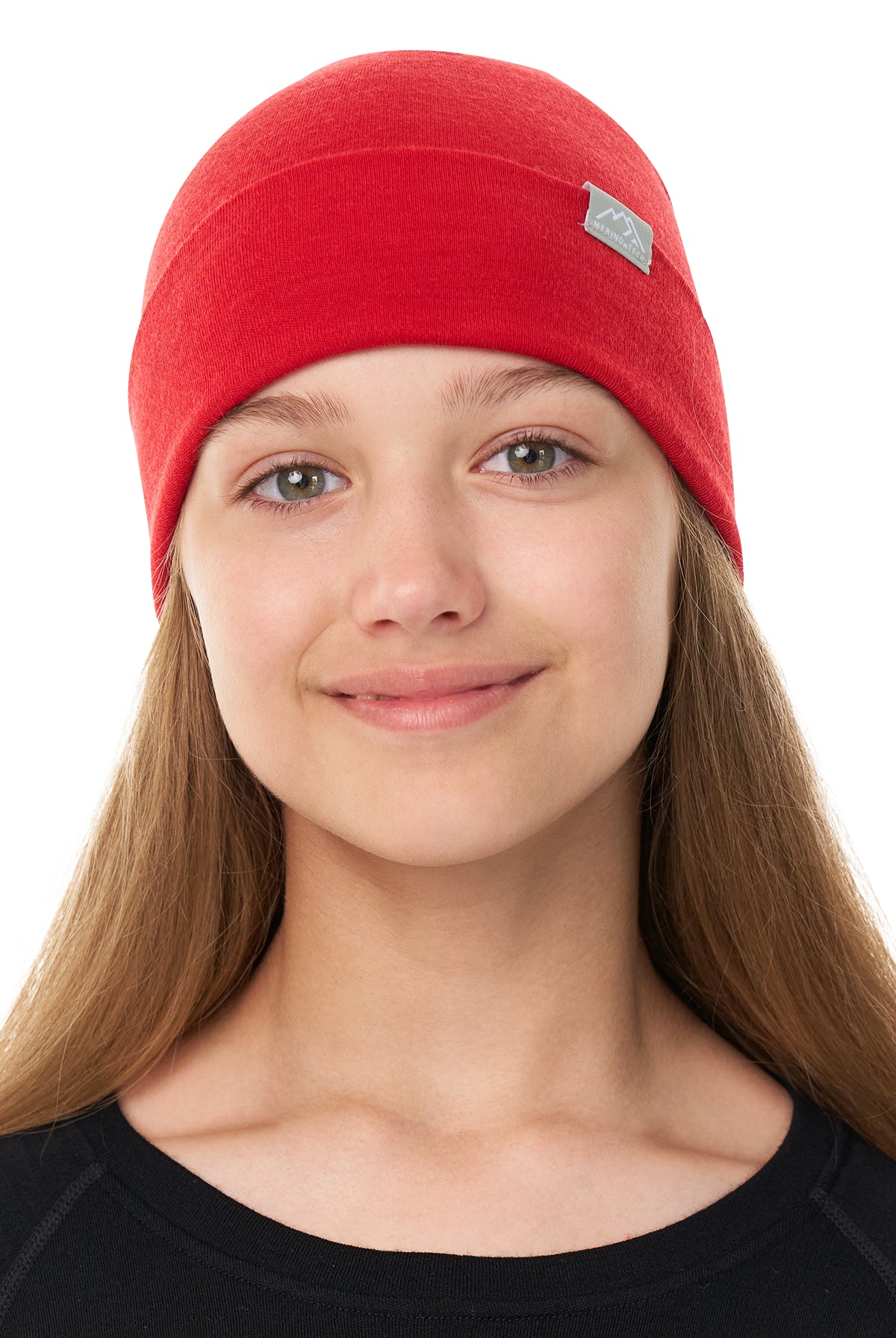 Kids' Beanie Cherry Red — view 2