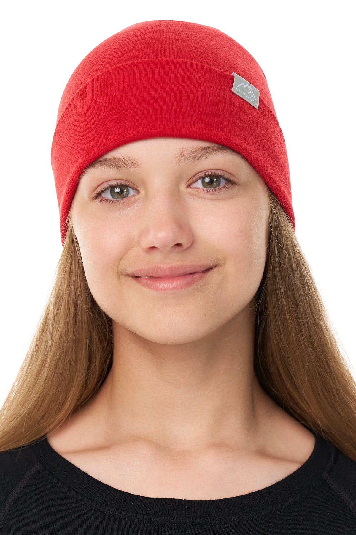Kids' Beanie Cherry Red — view 2