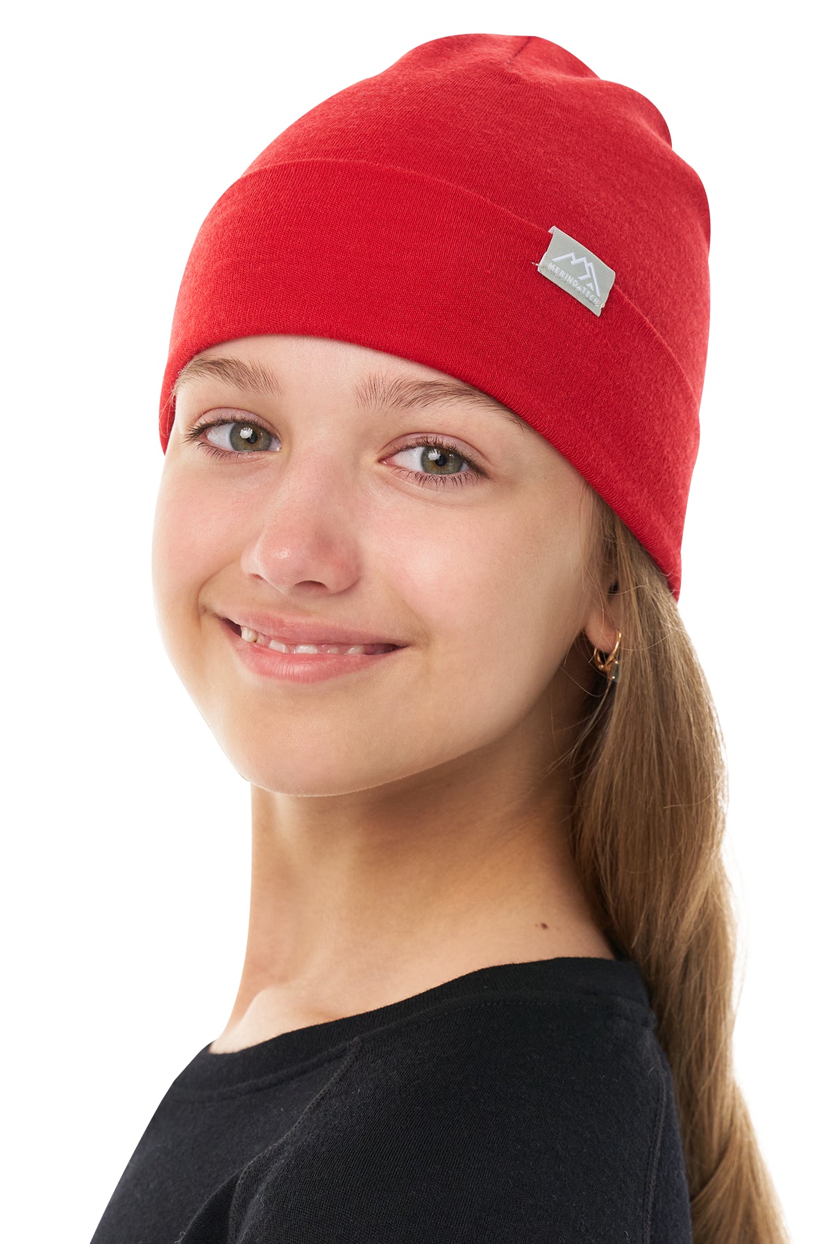 Kids' Beanie Cherry Red — view 3