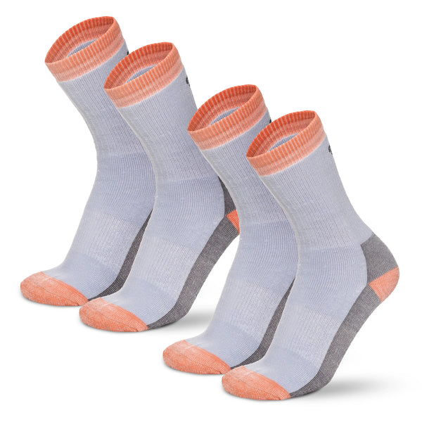 Merino Wool Running Socks, 2 pack, Lilac Salmon