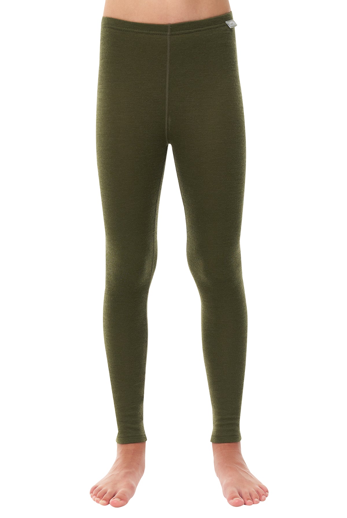 Kids' Merino Wool Pants 250 Dark Olive