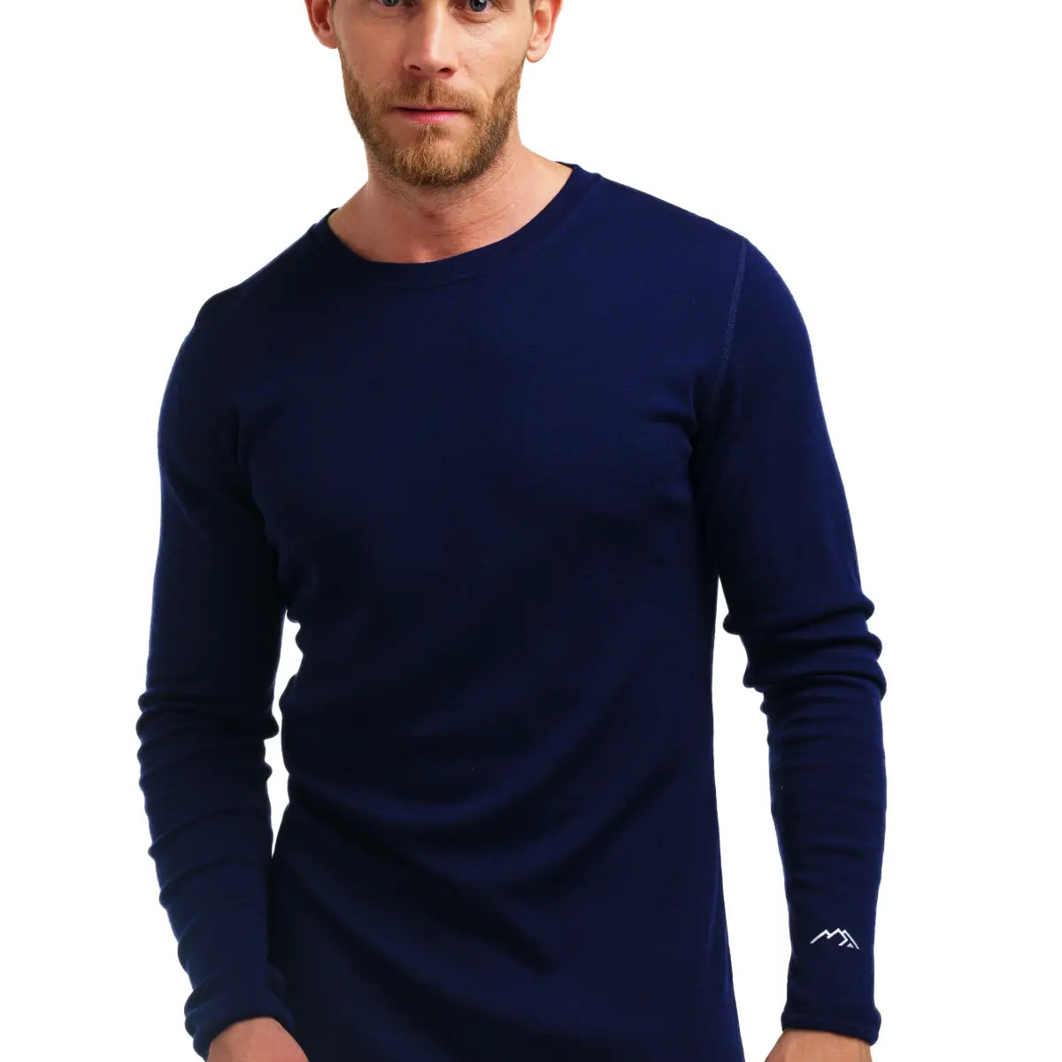 Navy Midweight Merino Long Sleeve Shirts for Men | Durable Navy Midweight Merino Long Sleeve Shirts for Men | Durable