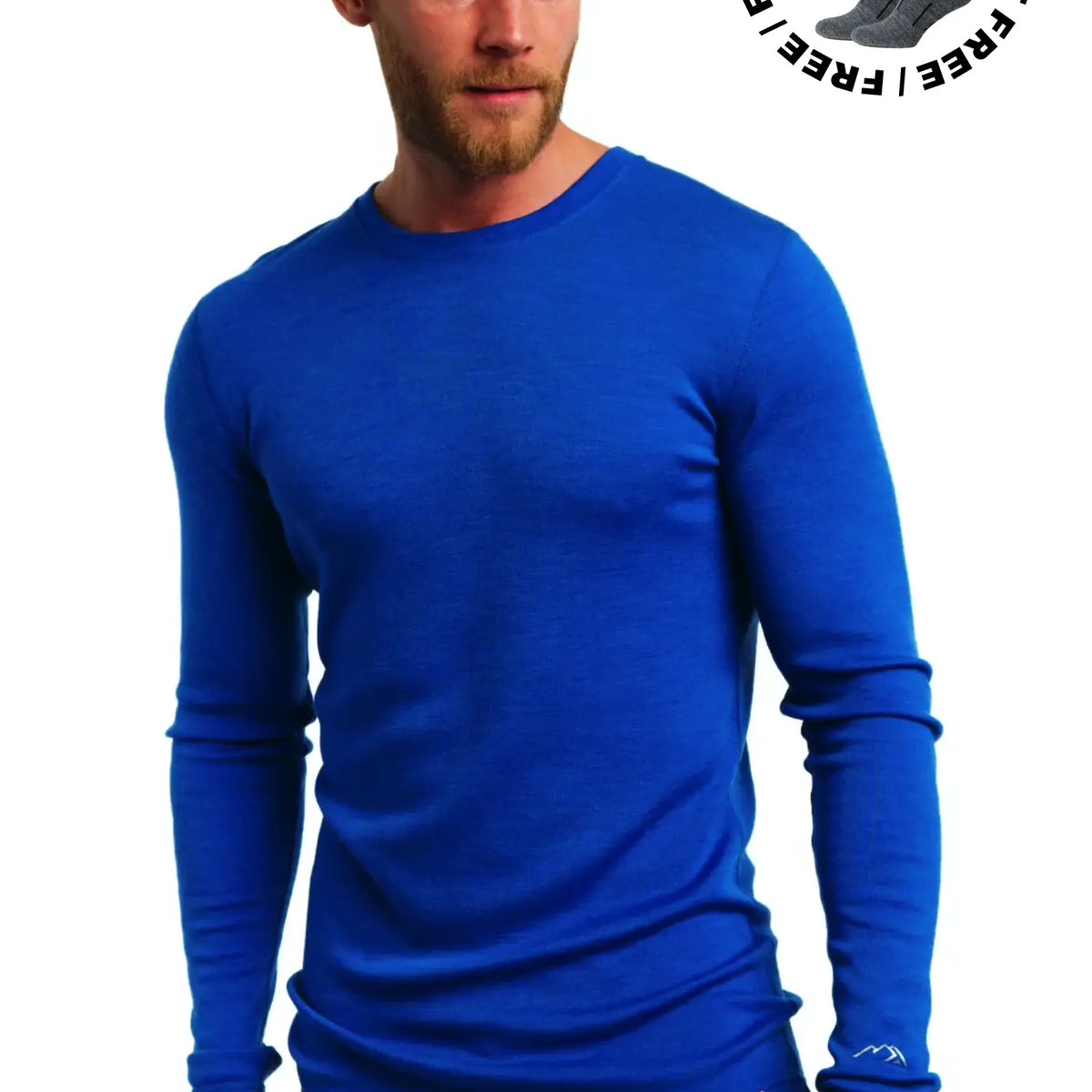 Men's Merino Long Sleeve 250 – Cobalt Blue for Outdoor Adventures Men's Merino Long Sleeve 250 – Cobalt Blue for Outdoor Adventures
