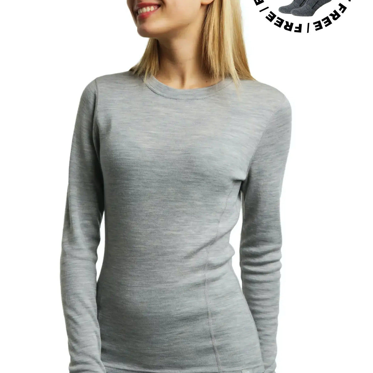 トップス ONC MERINO Longsleeve t-shirt ICE GRAY 4 メリノウール ロングスリーブ Tシャツ / ICE GRAY / ONC MERINO