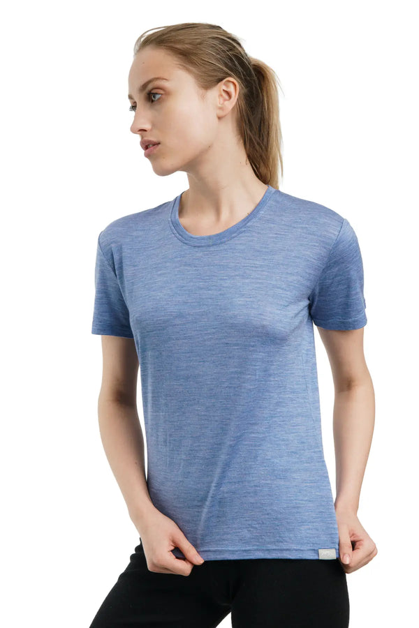 Women's Merino T-shirt 180 Dark Blue Crewneck