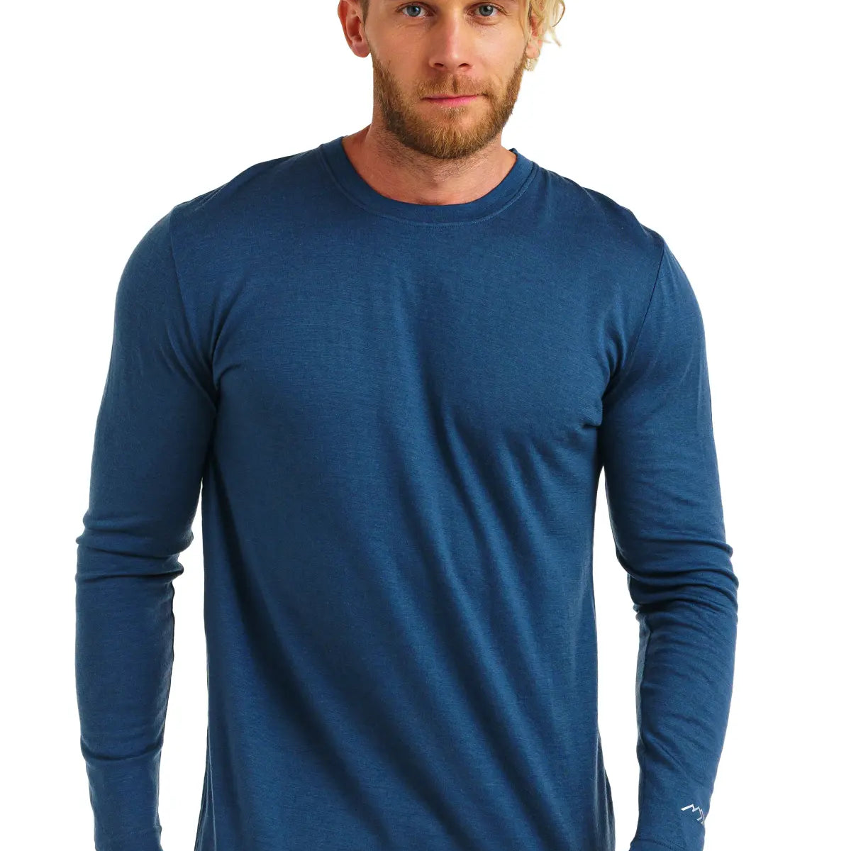 Men's Thermal Merino Long Sleeve 165 – Denim Blue Everyday Wear