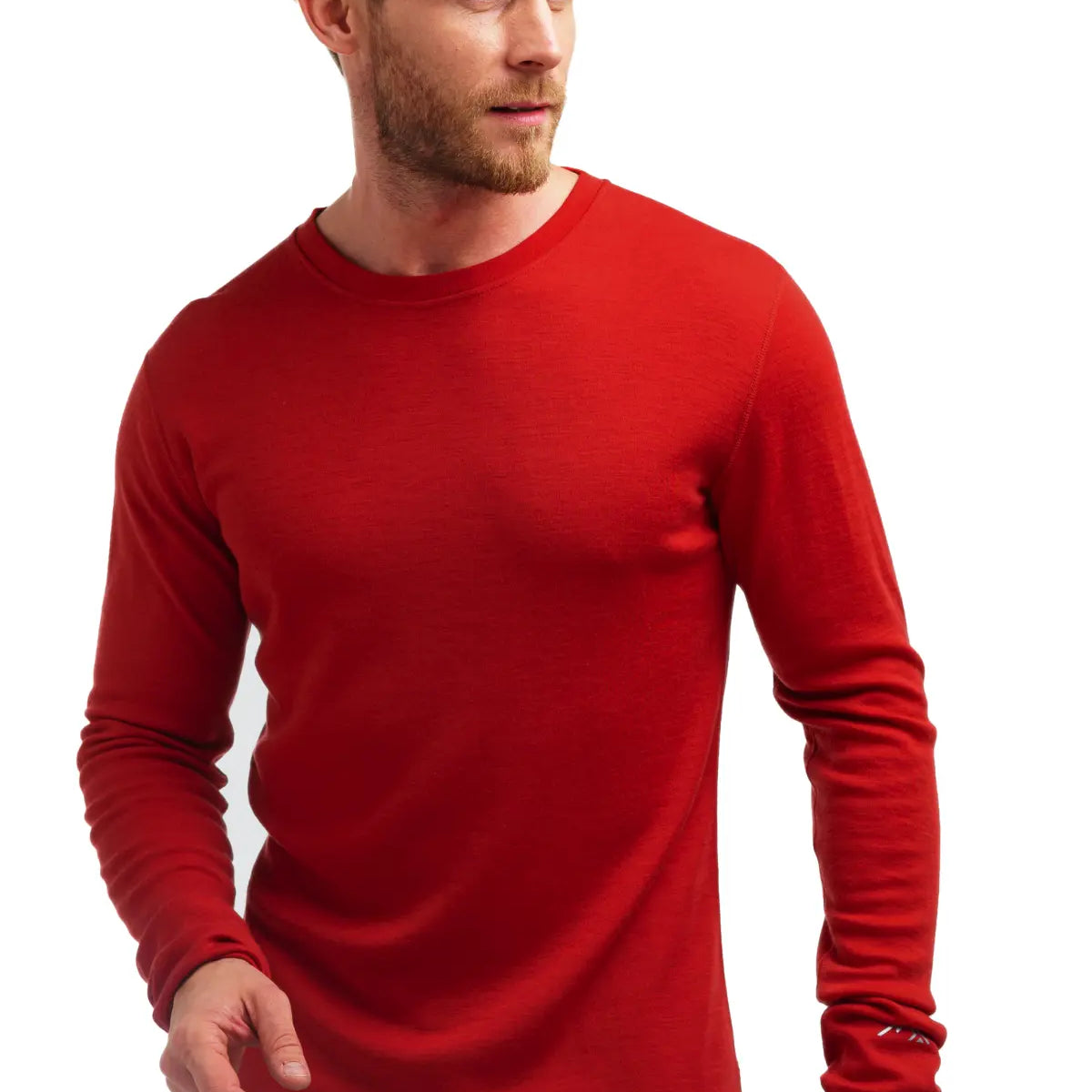 Men's Merino Long Sleeve 250 – Cherry Red Hiking & Outdoor Top