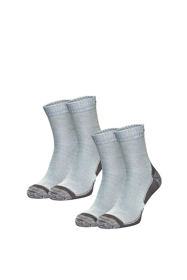 Merino Wool Running Socks, 2 pack, Florentine Blue