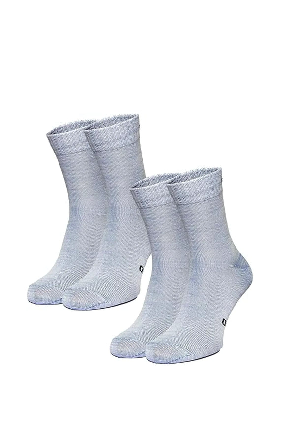 Merino Wool Running Socks, 2 pack, Powder Blue