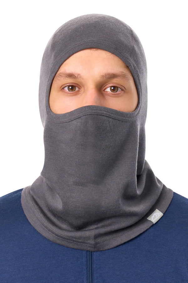 Merino Wool Balaclava Grey Shades
