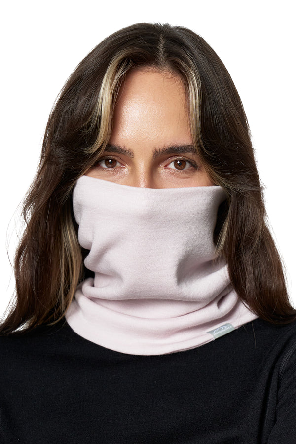 Merino Double-Layer Neck Gaiter Light Lavender