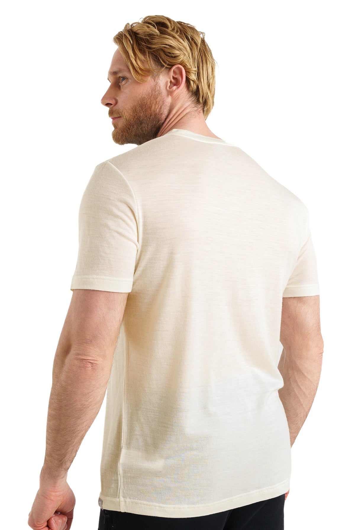 Men's Merino T-shirt 180 Creamy White with socks — view 2