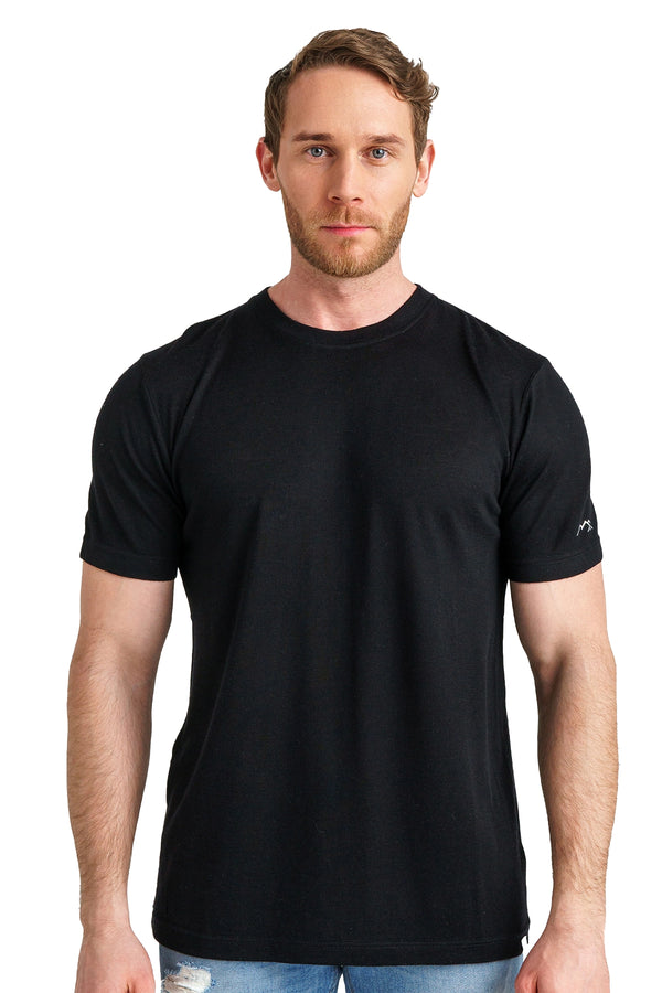 Camiseta de Merino para Hombre 180 Heat Negra
