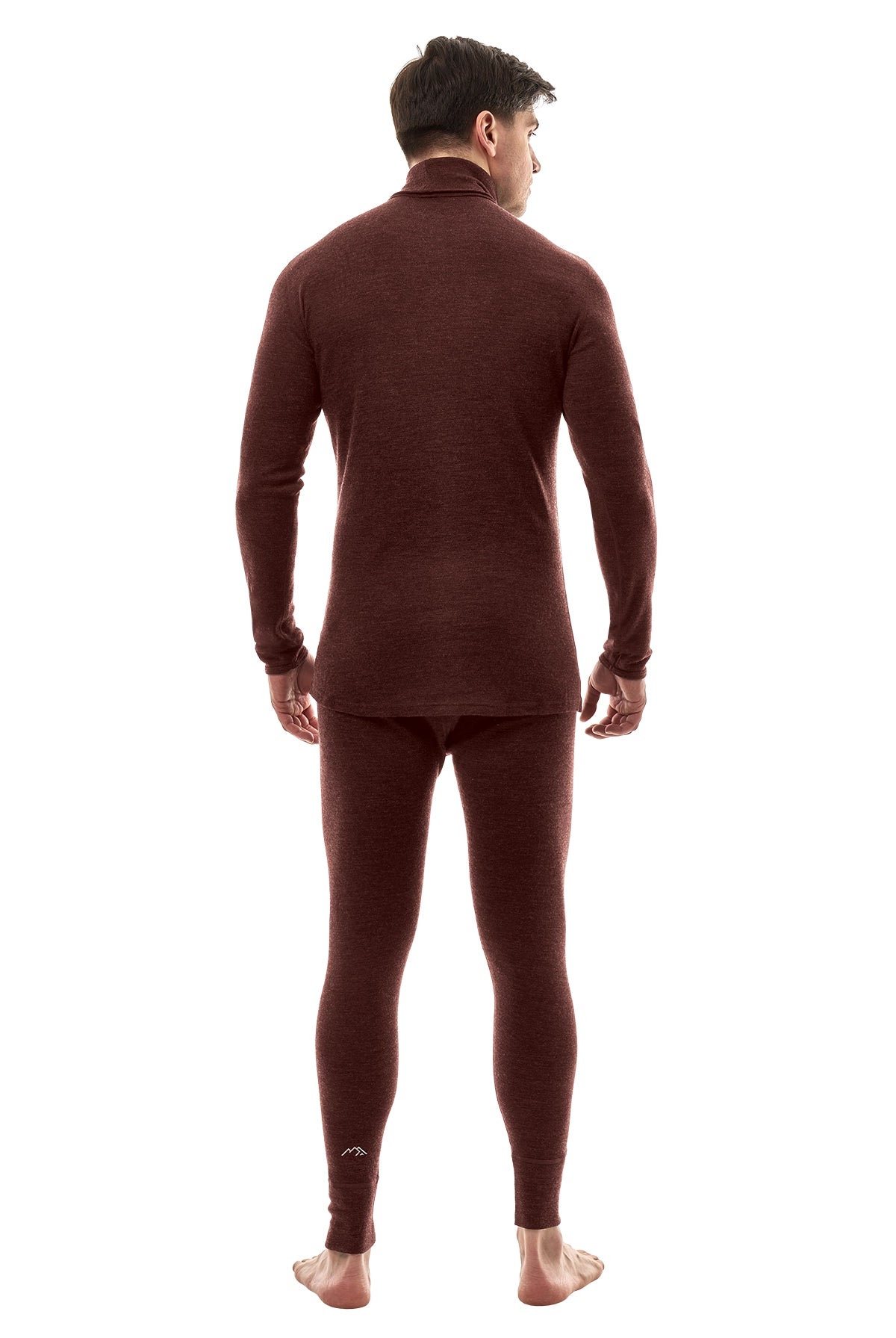 Men's Merino Turtleneck Thermal Set 250 Bordo High Neck — view 2