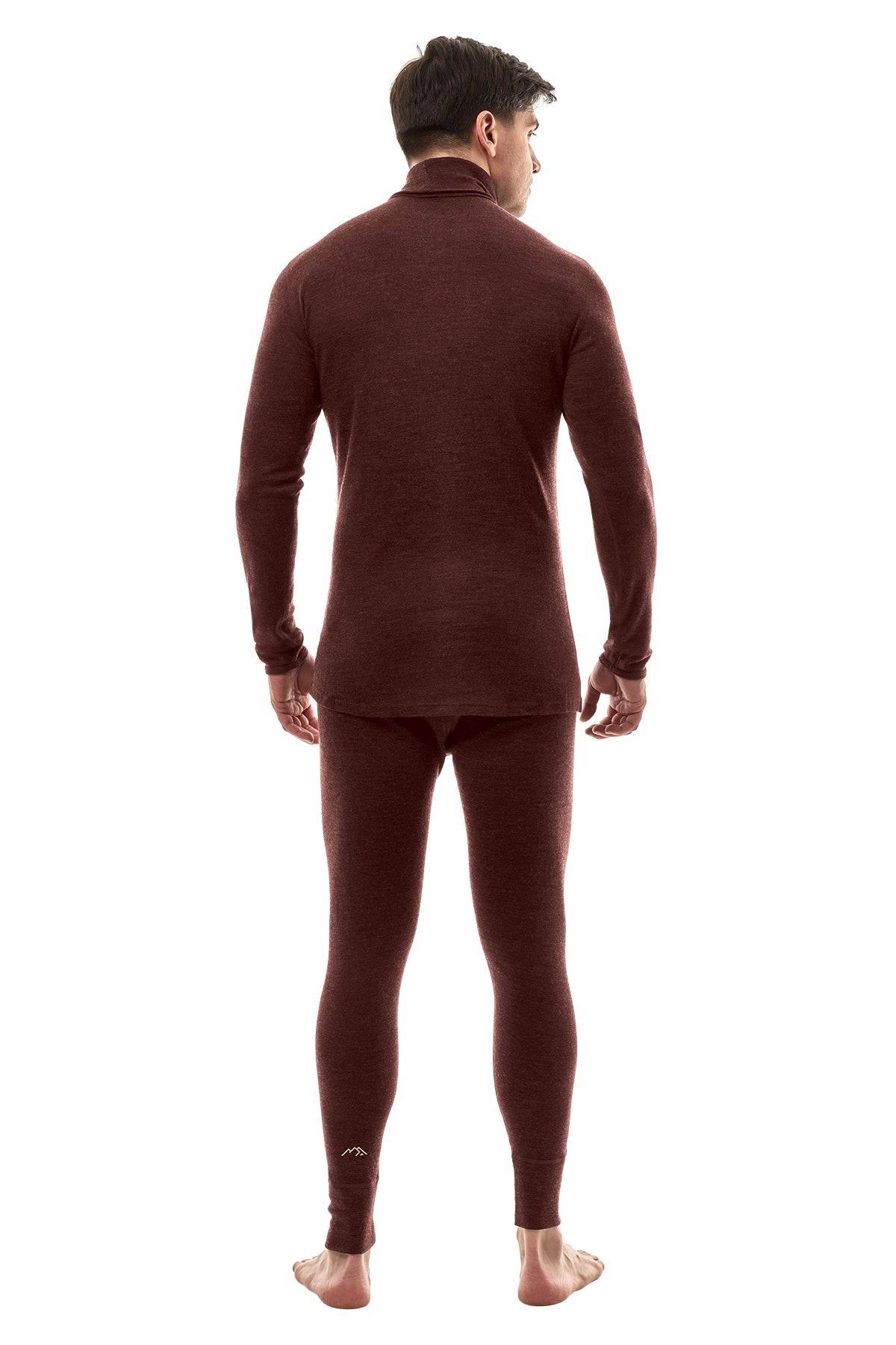 Men's Merino Turtleneck Thermal Set 250 Bordo High Neck — view 2