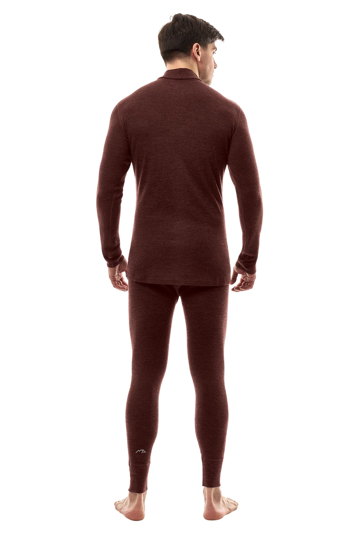 Men's Merino Turtleneck Thermal Set 250 Bordo Low Neck — view 2