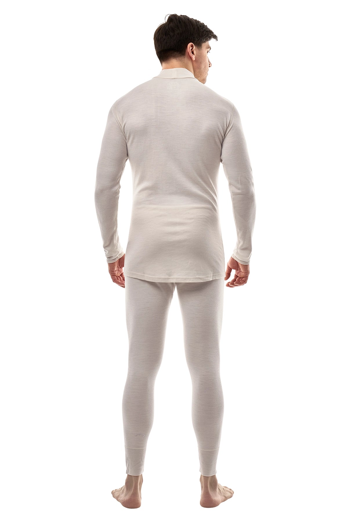 Men's Merino Turtleneck Thermal Set 250 Light Grey Low Neck — view 2