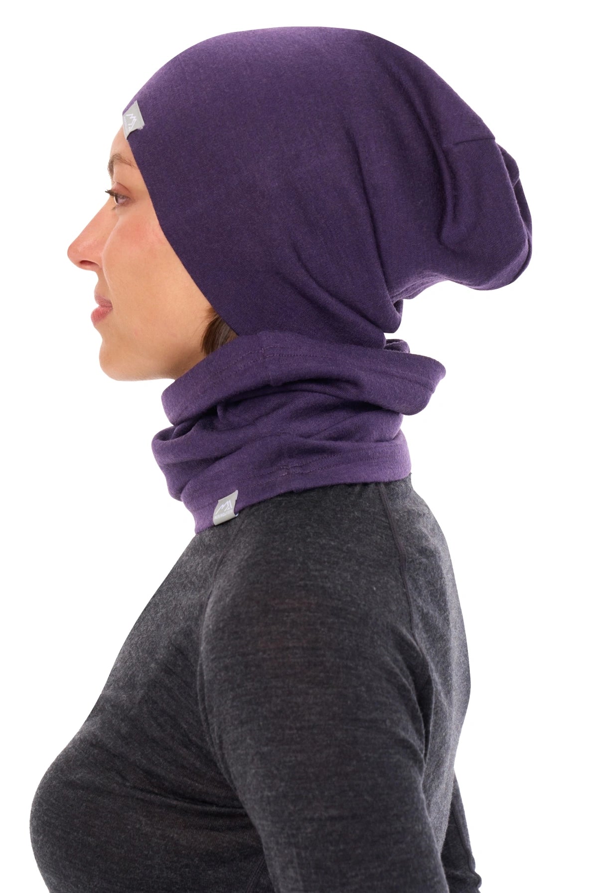 Adult Beanie Dark Purple + Gaiter — view 5