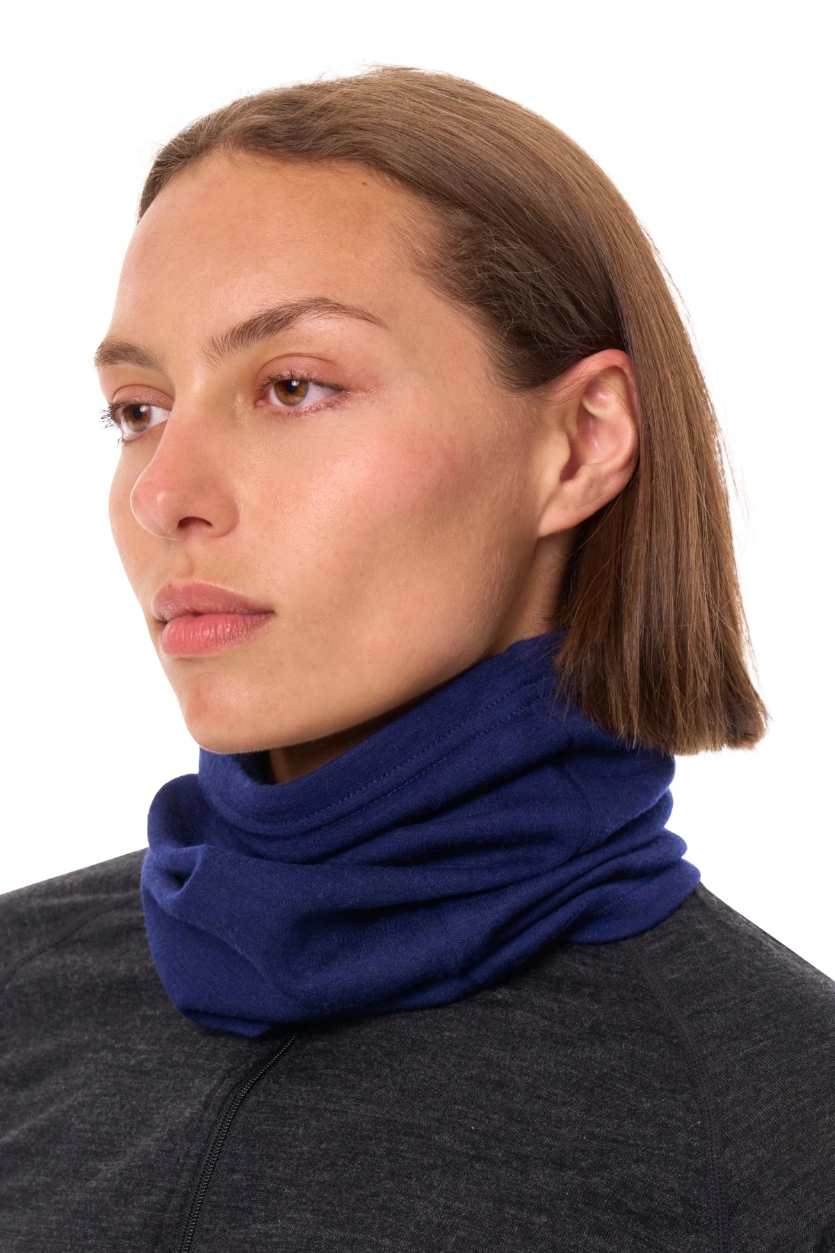 Merino Neck Gaiter 230 Deep Navy — view 5