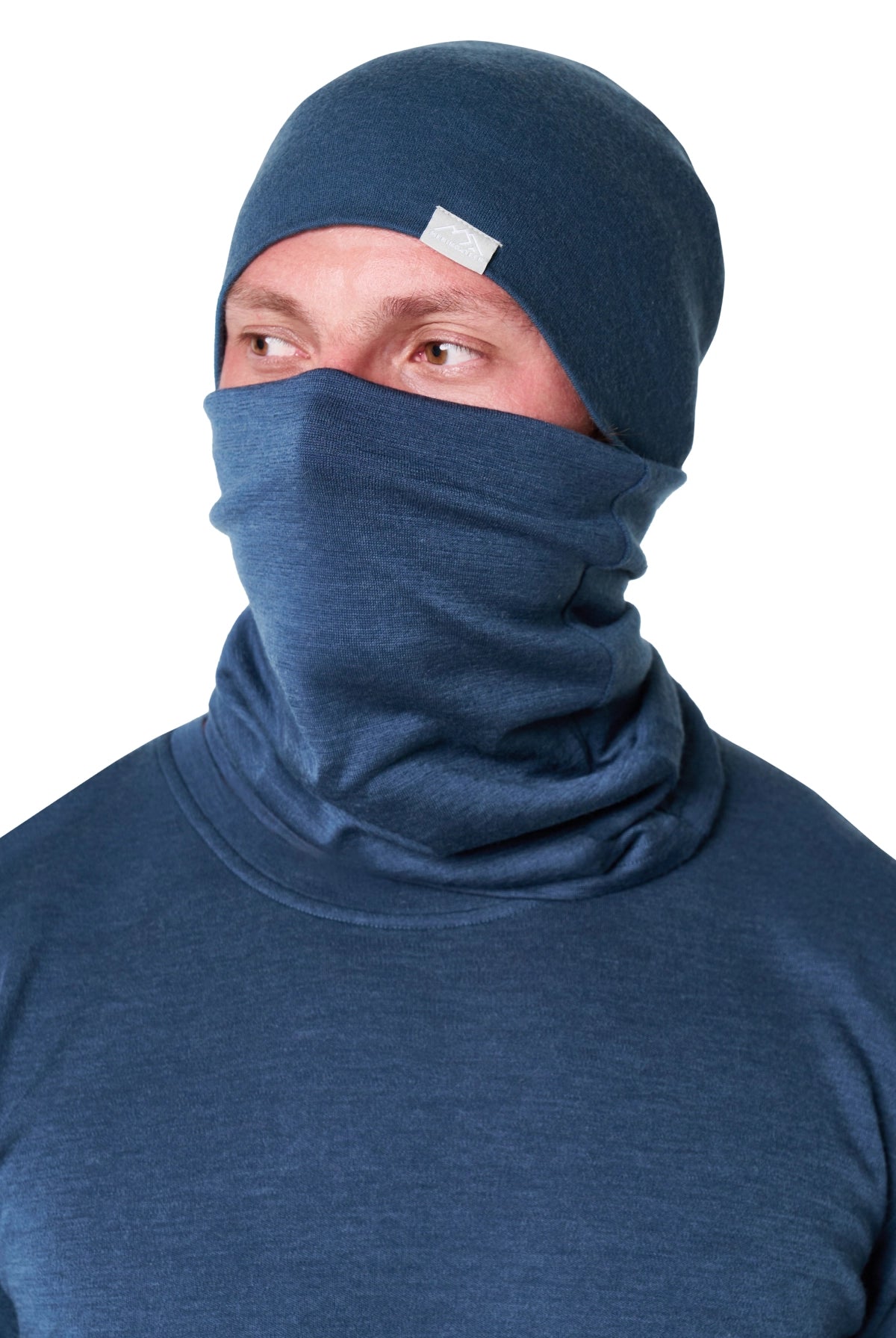 Men's Denim Merino Wool Set 250 + Beanie & Gaiter — view 4