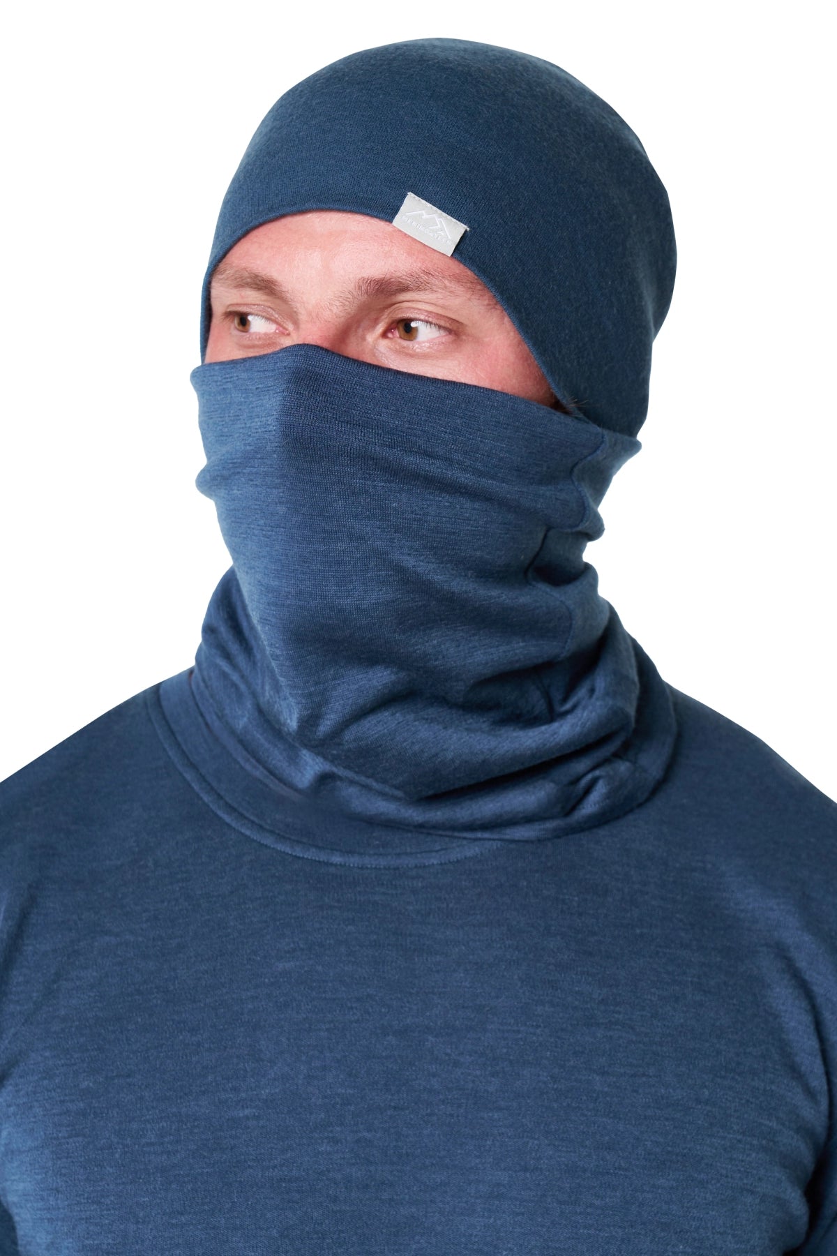 Men's Denim Merino Wool Set 250 + Beanie & Gaiter — view 4