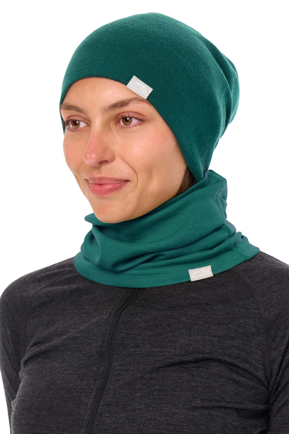 Adult Beanie Forest Green + Gaiter — view 2